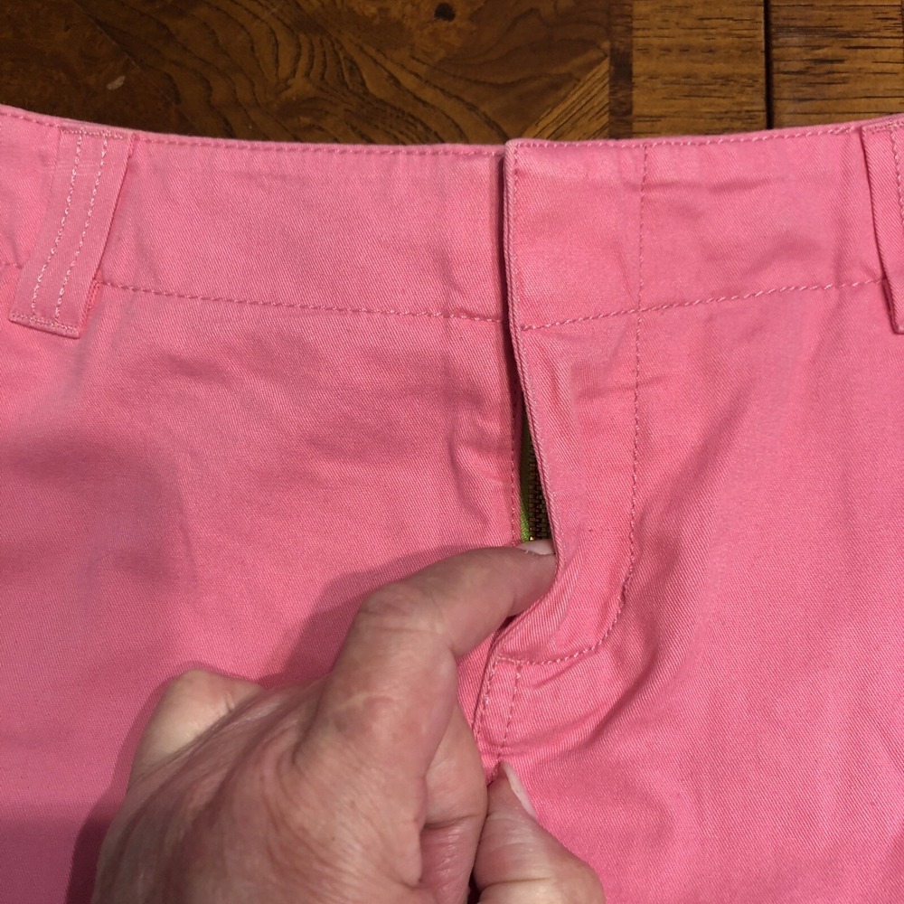 LILLY PULITZER Women's Size 0 Pink Skirt Cotton Mini Palm Tree Pockets - Picture 7 of 13